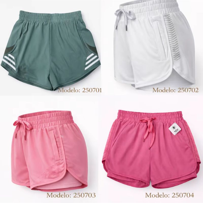 Short Fitness Feminino com Bolso Interno Porta Celular – Corrida, Academia e Treino