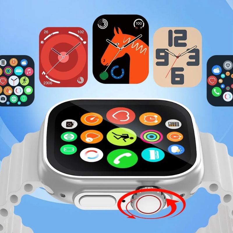 Smartwatch Ultra Bluetooth com Chamadas e Monitor Cardíaco