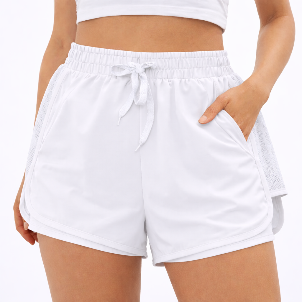 Short Fitness Feminino com Bolso Interno Porta Celular – Corrida, Academia e Treino